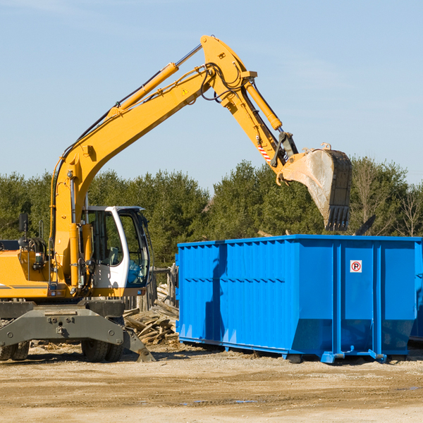 what are the rental fees for a residential dumpster in Montgomery County MD